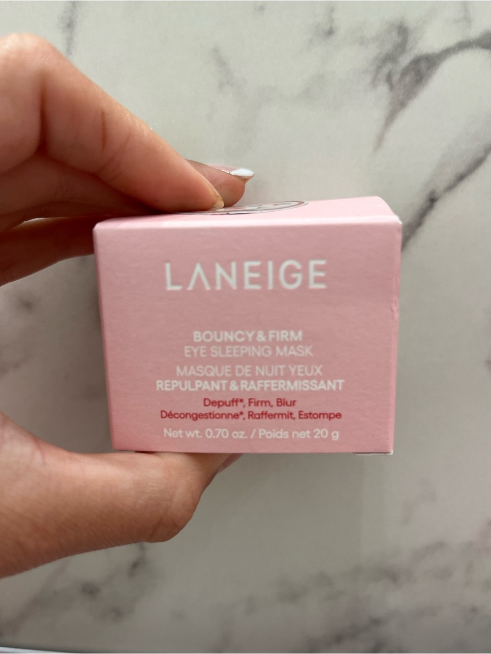 LANEIGE Bouncy & Firm Eye Sleeping Mask - Light Pink